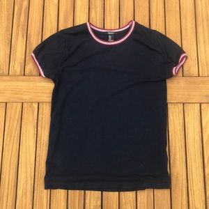 forever 21 CUTE fitted navy tee